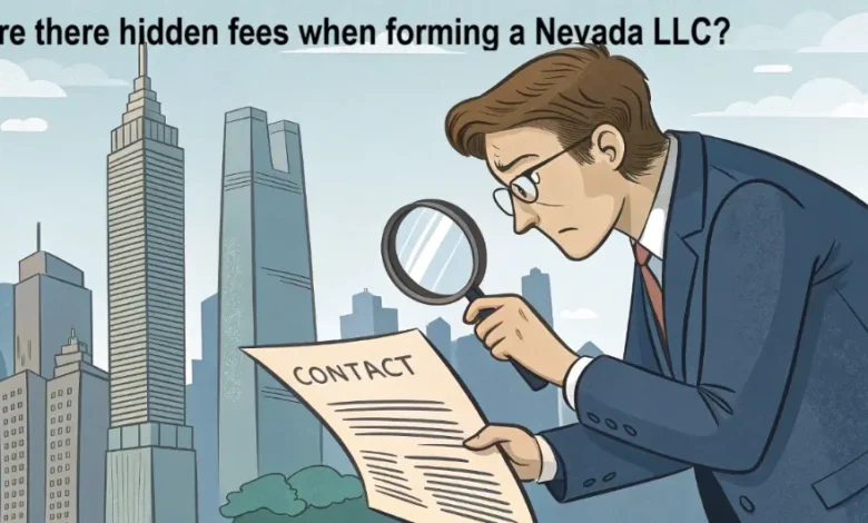 Are there hidden fees when forming a Nevada LLC